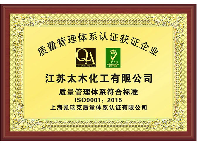 IS09001质量管理体系符合标准