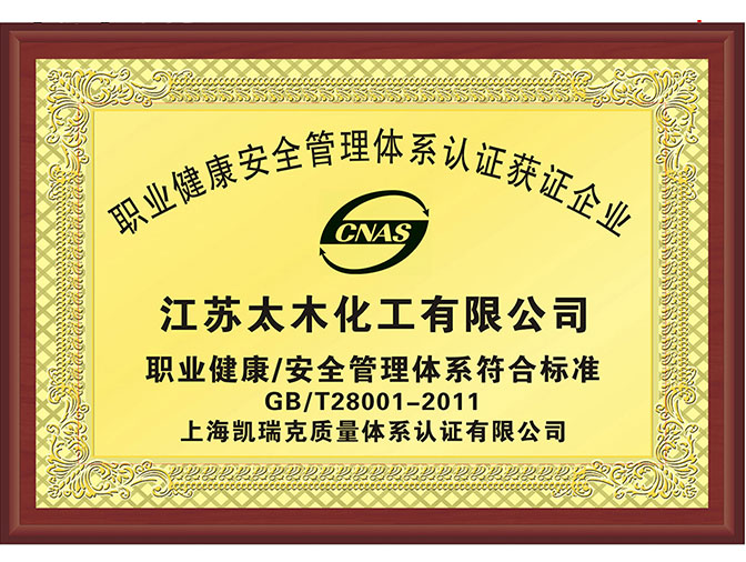 职业健康/安全管理体系符合标准GB/T28001-2011